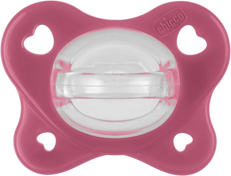Chicco Physioforma Dual Soft Silicone Soother 16-36m (2 pcs), Pink - Image 4